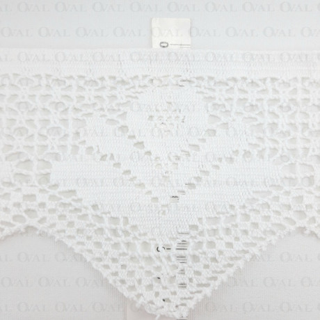 Cotton lace 105 mm / 1 m WHITE 341