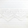 Cotton lace 105 mm / 1 m WHITE 341