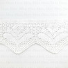 Cotton lace 105 mm / 1 m WHITE 341