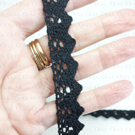 Cotton lace scallop 17mm/1 yard 2639