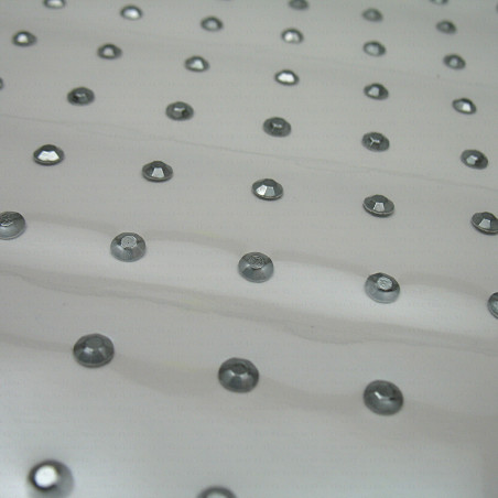 Dark silver 4mm hot-fix rhinestones – A4 sheet no. 1325