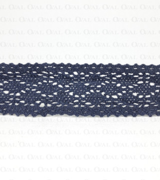 Koronka bawełniana 35mm /1y granat   3807