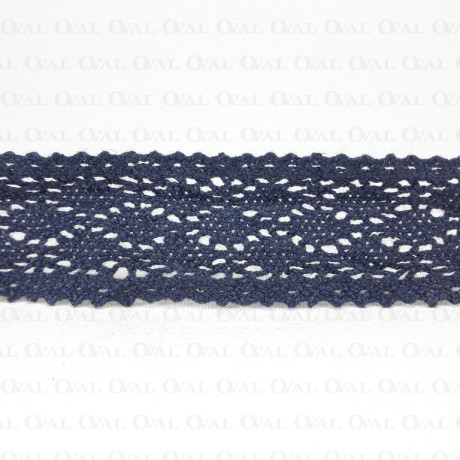Koronka bawełniana 35mm /1y granat   3807