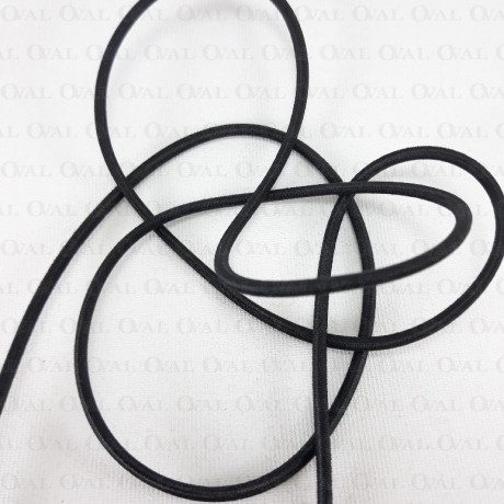 Round elastic 2.5mm / 50m black 510