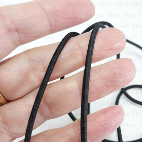 Guma okrągła  2,5mm / 50m  czarna  510