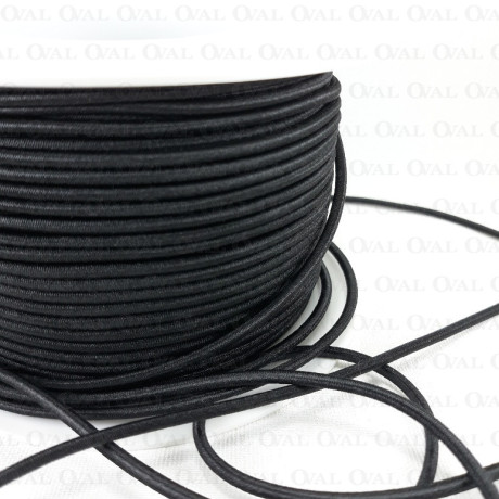 Round elastic 2.5mm / 50m black 510
