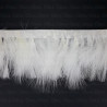 Feathers on ribbon 8cm/1y white 4162