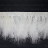 Feathers on ribbon 8cm/1y white 4162