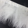 Feathers on ribbon 8cm/1y white 4162