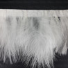 Feathers on ribbon 8cm/1y white 4162