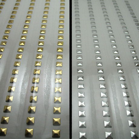 Thermo studs – A4 sheet gold/silver 5x5 mm no. 1329