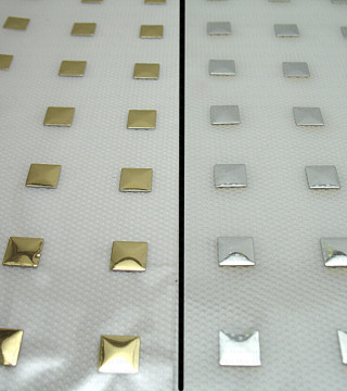 Thermo studs – A4 sheet gold/silver 7x7 mm no. 1330