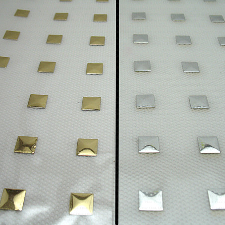 Thermo studs – A4 sheet gold/silver 7x7 mm no. 1330
