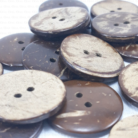 Coconut buttons pack of 10 pcs, assorted sizes 4164