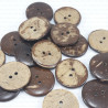 Coconut buttons pack 200 pcs, assorted sizes 805
