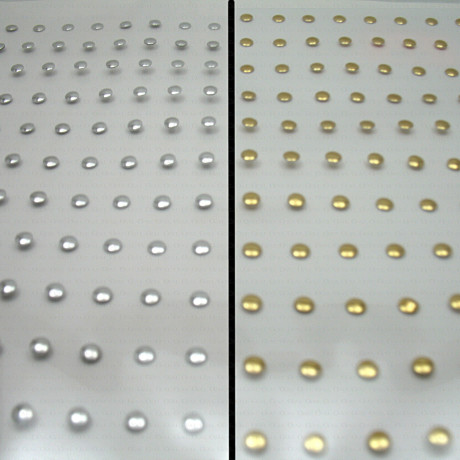 Thermo studs – A4 sheet gold/silver 4mm no. 1331