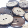 Coconut buttons pack 200 pcs, assorted sizes 805