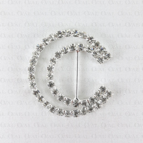 Decorative buckle with rhinestones 1488