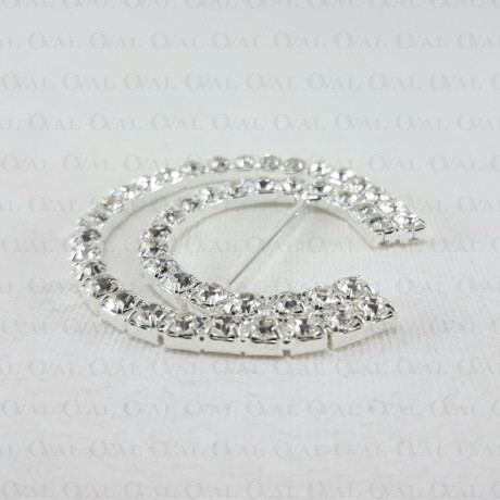 Decorative buckle with rhinestones 1488