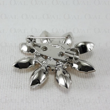Metal brooch with stones 2207