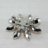 Metal brooch with stones 2207