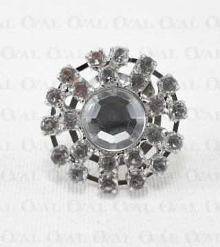 Metal brooch with stones 1573