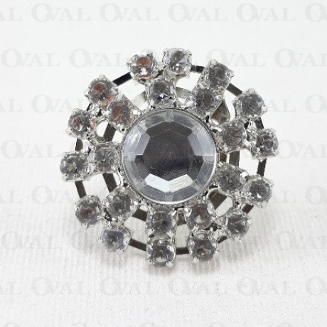 Metal brooch with stones 1573