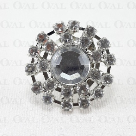 Metal brooch with stones 1573