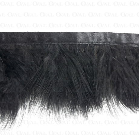 Pióra na taśmie 8cm/1y  czerń  4163