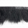 Feathers on ribbon 8cm/10m black 4169