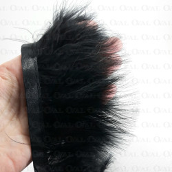 Pióra na taśmie 8cm/1y czerń 4163 Pióra na taśmie 8cm/1y czerń 4163