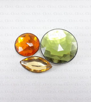 Ozdobna broszka - metalowa nr: 1285