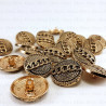 Metal button 22mm / 10 or 100 pcs 4772