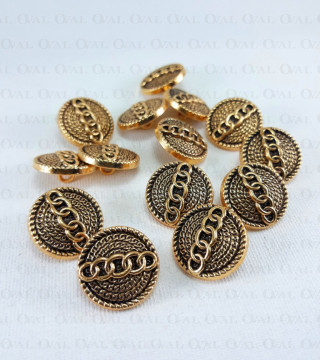 Metal button 18mm / 10 or 100 pcs 4773