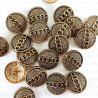 Metal button 18mm / 10 or 100 pcs 4773