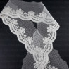 Lace embroidery on tulle 45mm/20y or 1y cream 4776