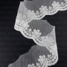Lace embroidery on tulle 45mm/19.5 Y white 4777