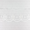 Lace embroidery on tulle 45mm/19.5 Y white 4777