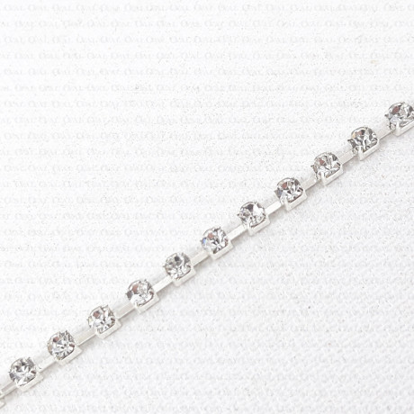 Cubic zirconia chain 2, 3, 4 mm / 1 or 10 yards 2485