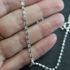 Cubic zirconia chain 2, 3, 4 mm / 1 or 10 yards 2485