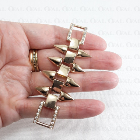 Metal connector with 835 rhinestones