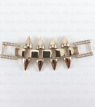 Metal connector with 835 rhinestones