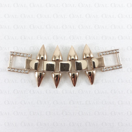 Metal connector with 835 rhinestones