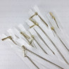 Metal zips 16, 60 cm, white and ecru, closed-end 2053