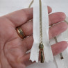 Metal zips 16, 60 cm, white and ecru, closed-end 2053