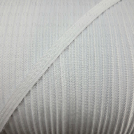 White elastic 6mm/300m white 2447