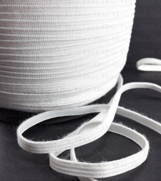 White elastic 6mm/300m white 2447