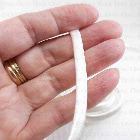 Piping satin spaghetti trim ecru 70m 502