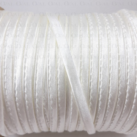 Piping satin spaghetti trim ecru 70m 502
