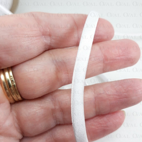 Lamówka makaron atłasowa   biel  75m  2443